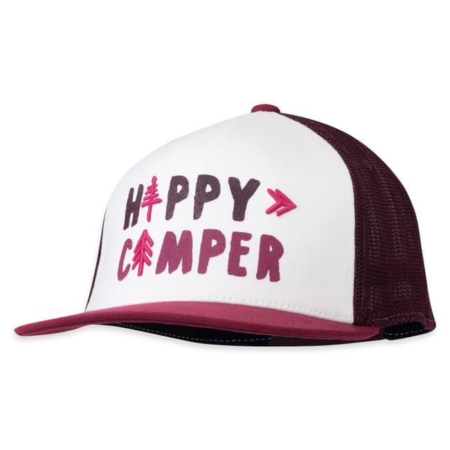 Womens Happy Camper Trucker Cap