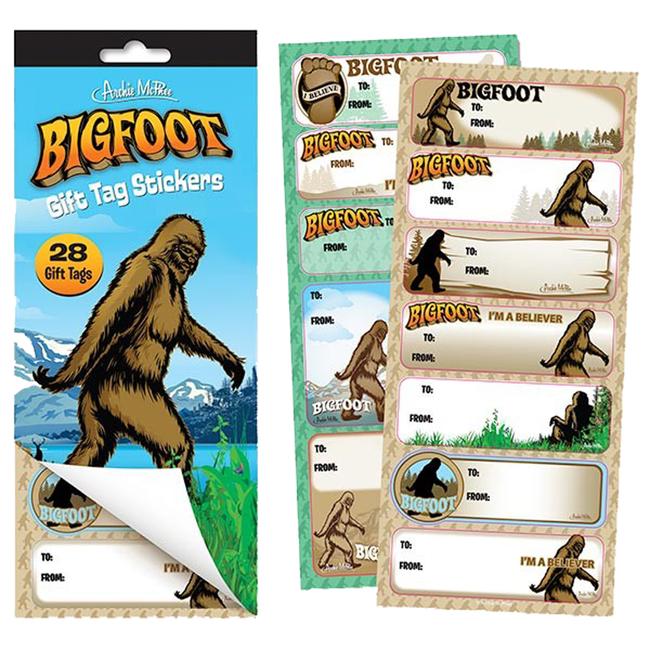 Bigfoot Gift Tag Stickers
