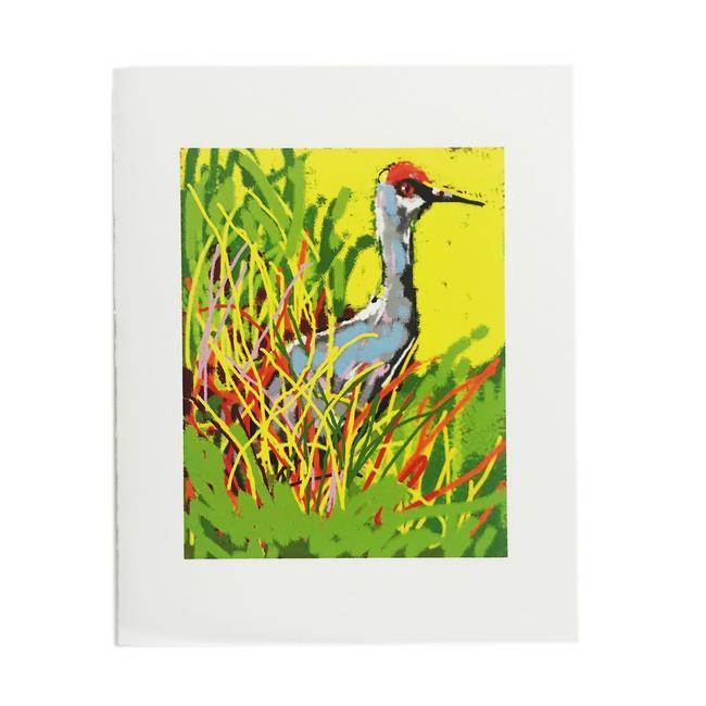 Life Is a Doodle Sandhill Crane Blank Notecard