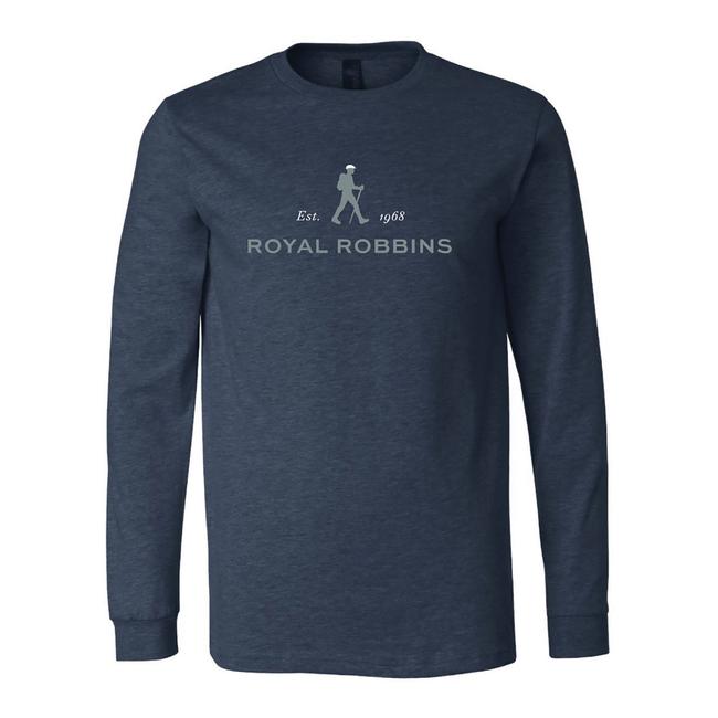 Mens Royal Robbins Logo Crew Long Sleeve