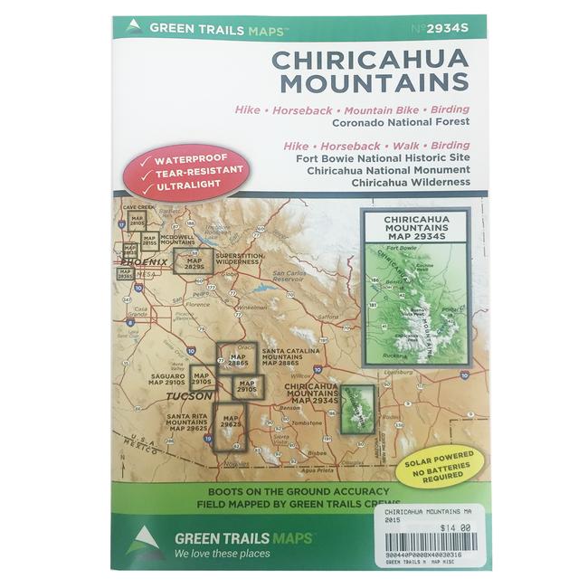 Chiricahua Mountains Map