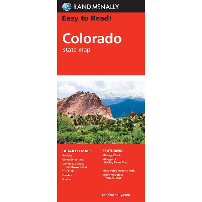 Easy To Read Colorado State Map