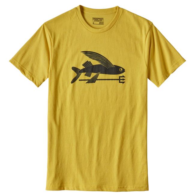 Mens Flying Fish CottonPoly T Shirt