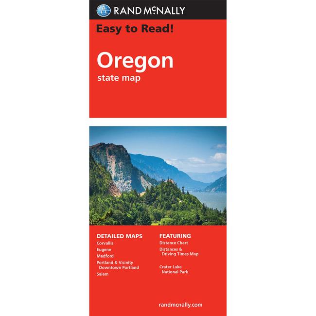 Easy To Read Oregon State Map