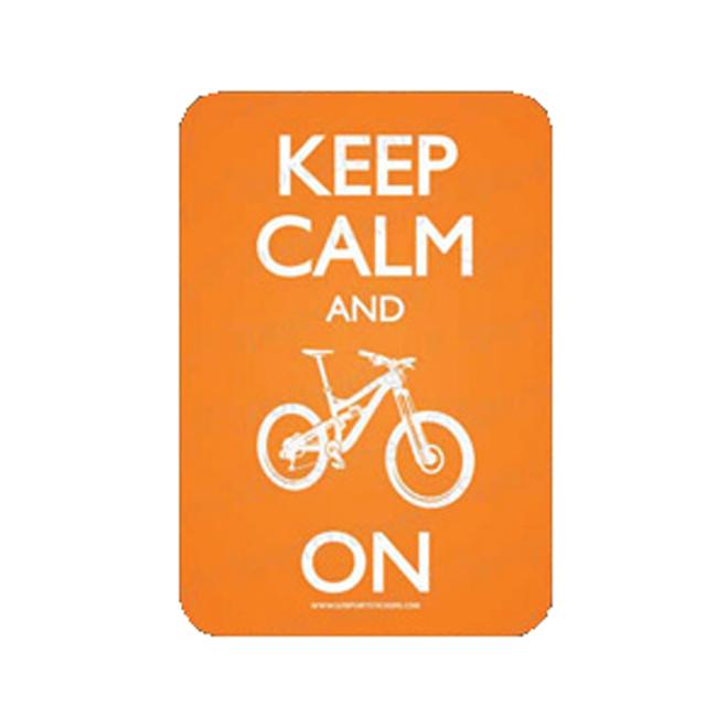 Keep Calm And Bike On Sticker
