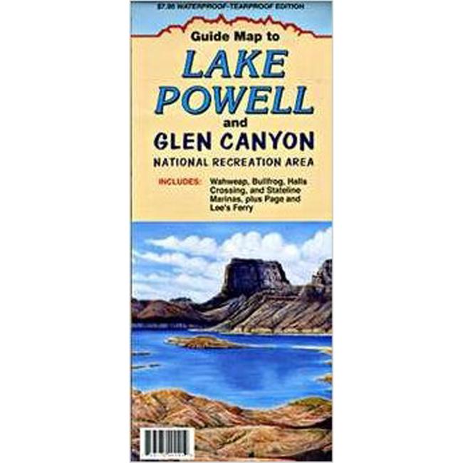 Lake Powell and Glen Canyon National Recreational Area Map