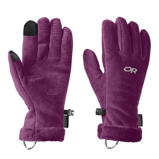 Womens Fuzzy Sensor Gloves