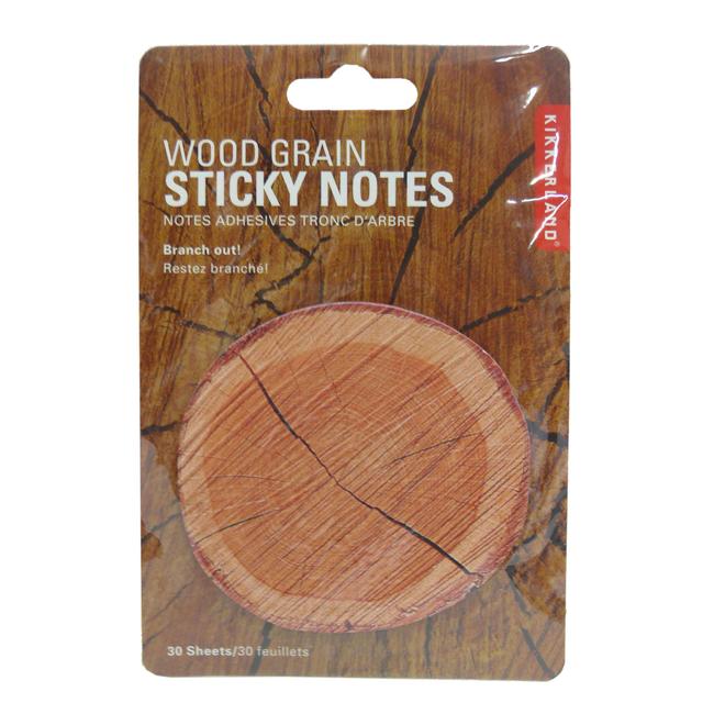 Wood Grain Sticky Notes